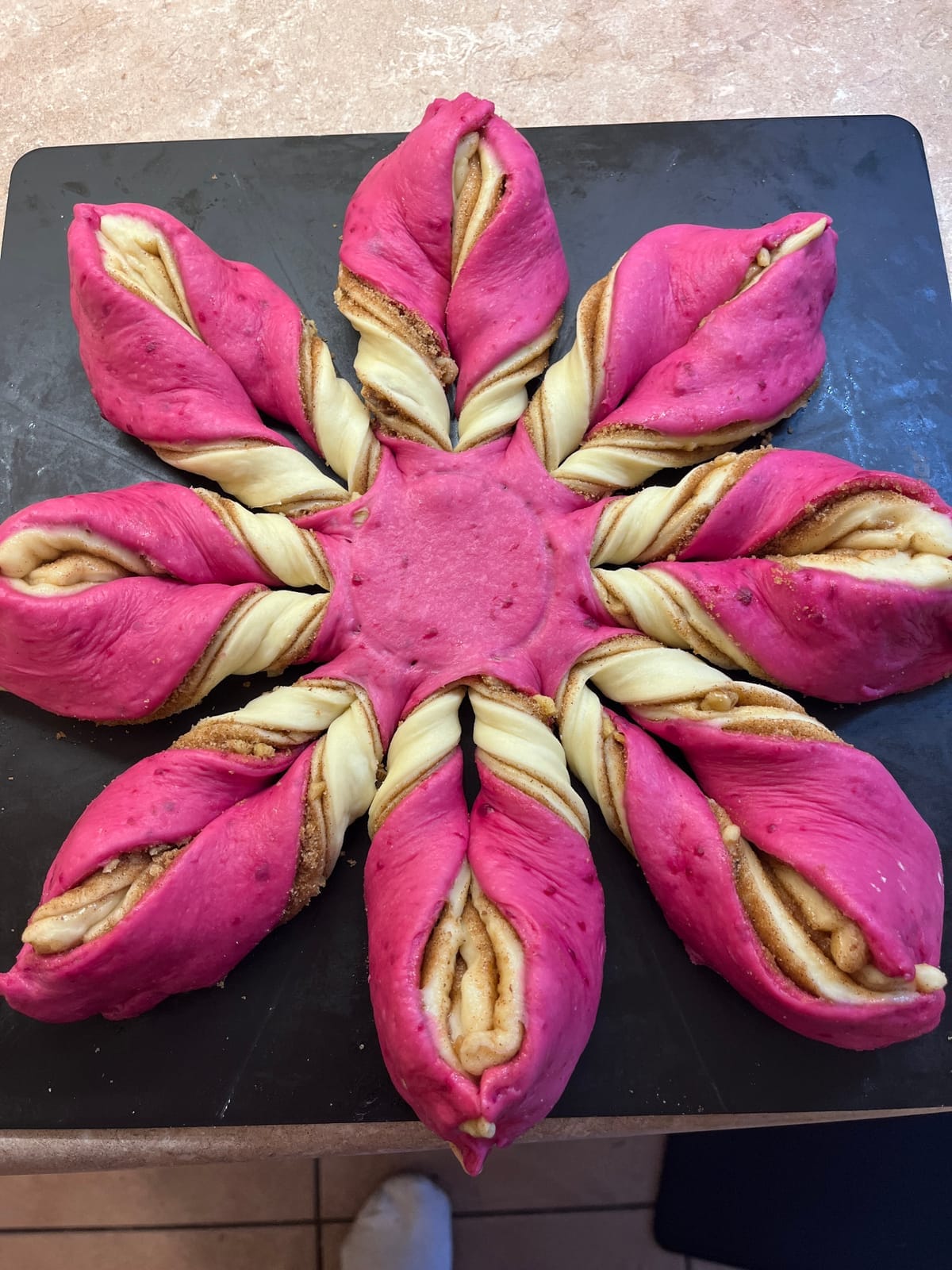 Beetroot Star Bread