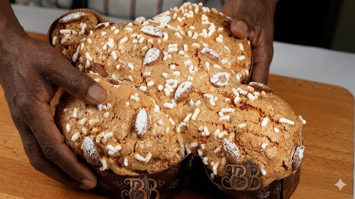 Colomba-Inspired Easter Loaf - finished bread