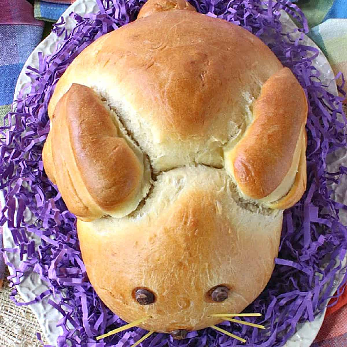 Easter Bunny Bread - finished bread