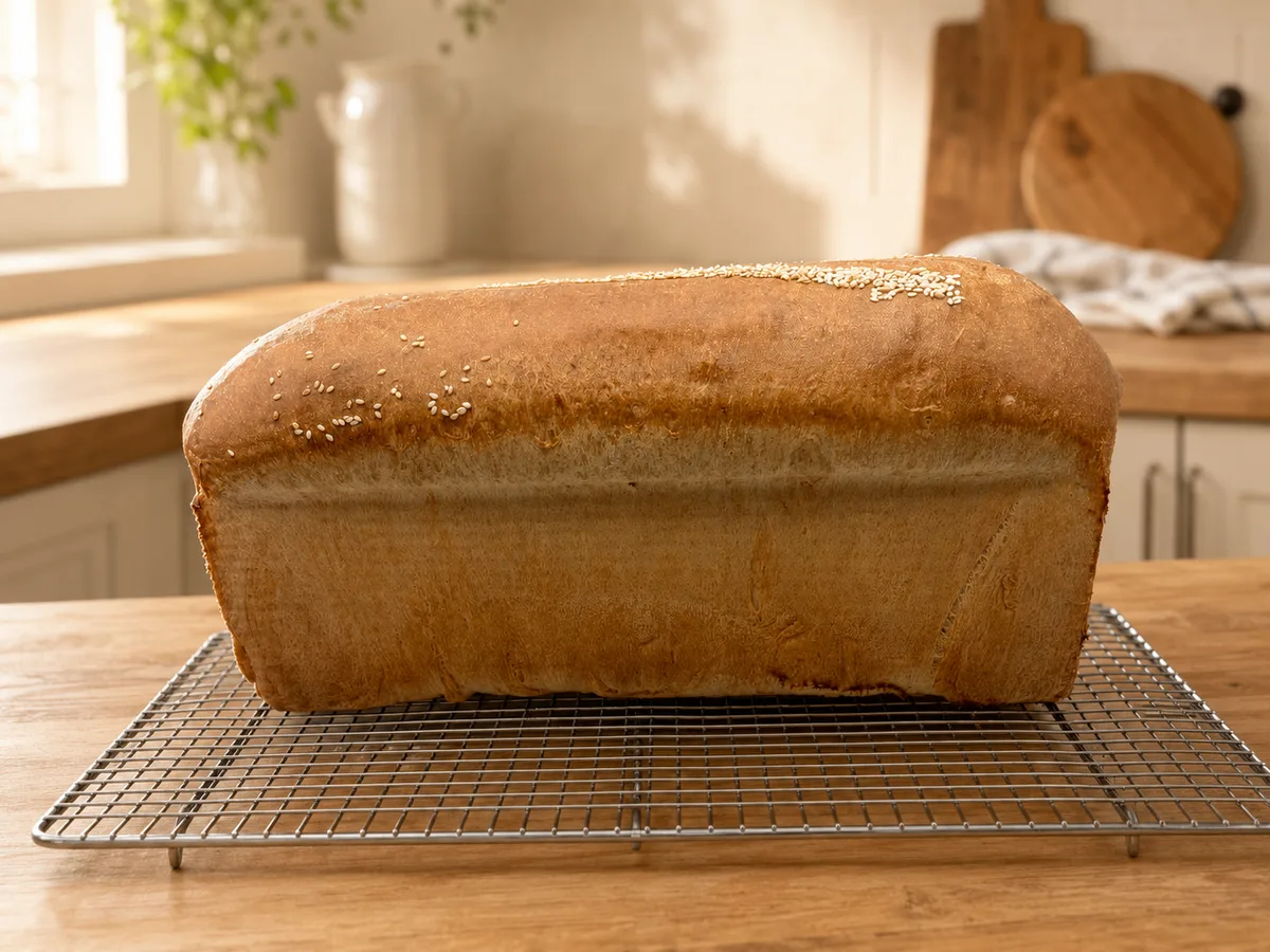 Enriched Sesame Sandwich Loaf - finished bread
