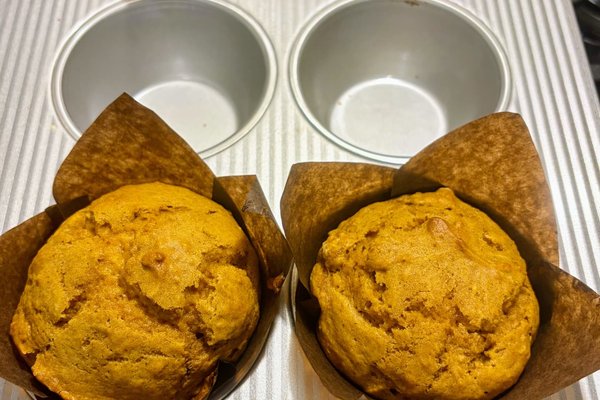 Einkorn & Spelt Pumpkin Muffins | Baking Great Bread