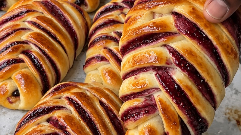 Henry's Jam Ribbon Sweet Roll
