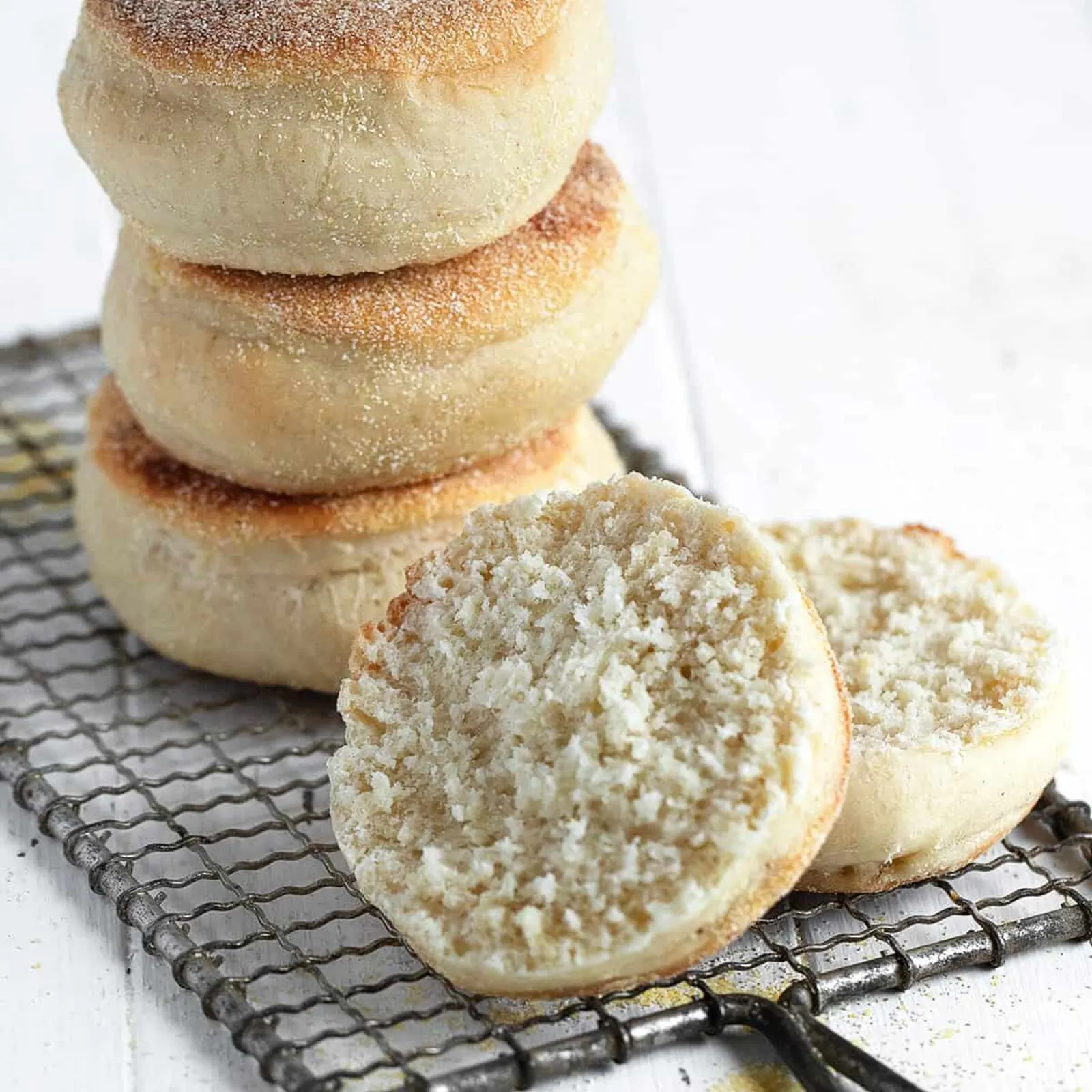 Overnight sourdough English muffins with deep flavor, signature nooks and crannies, and a schedule that fits real life. Mix at night, cook in the morning.