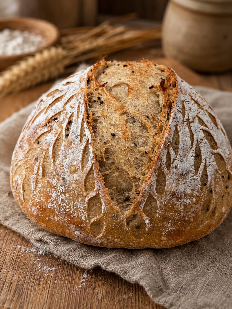 Poppy Seed Sourdough Loaf