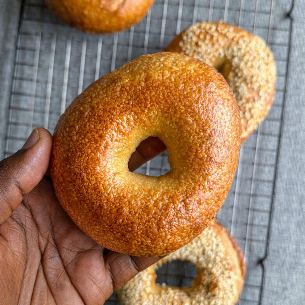 Sourdough New York Style Bagels - finished bread