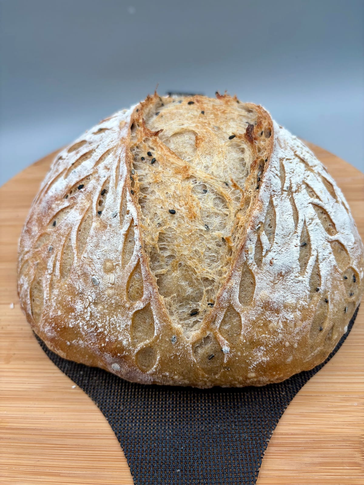 Sourdough Multigrain Sandwich Bread - finished bread